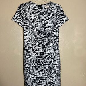 Trina Turk Black and White Sheath  Dress